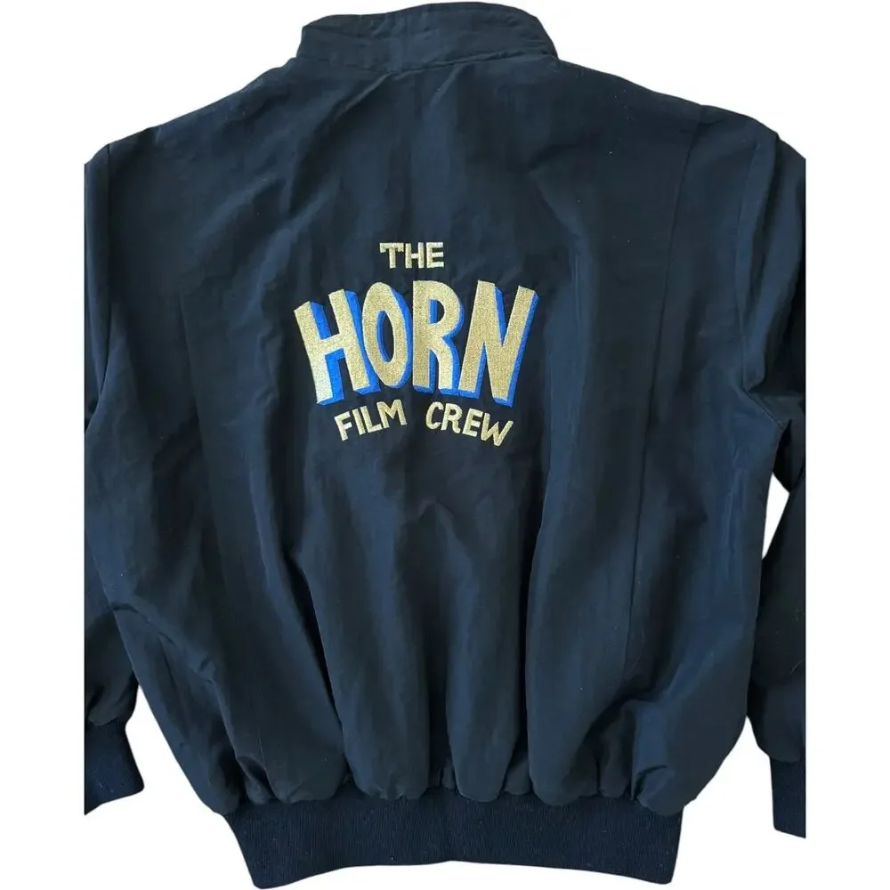 Vintage 1990s Identity Inc Horn Film Crew Bomber Jacket XXL